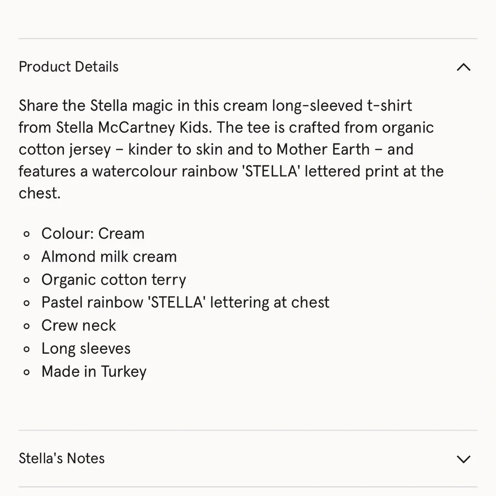 Baby Girl Stella McCartney Rainbow Logo Sweatshirt Hoodie White Toddler 2T Kids - Picture 4 of 7